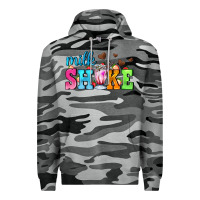 Slate Camo milk shake with chocolate heart Premium Hoodie - AdoDesignShop