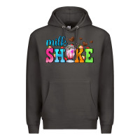 Smoke milk shake with chocolate heart Premium Hoodie - AdoDesignShop