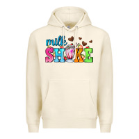 Tofu milk shake with chocolate heart Premium Hoodie - AdoDesignShop