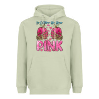 Matcha in october we wear pink Heavyweight Hoodie - Zillion Design Studio
