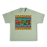 Oil Green western home wind wheel sunflowers Urban Heavy Tee - Artiststas