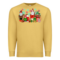 Antique Gold christmas gnomes coffee cups Premium Sweatshirt - texasbilliewilder