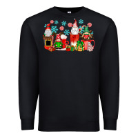 Black christmas gnomes coffee cups Premium Sweatshirt - texasbilliewilder