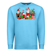 Ocean Blue christmas gnomes coffee cups Premium Sweatshirt - texasbilliewilder