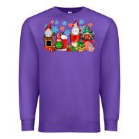Purple christmas gnomes coffee cups Premium Sweatshirt - texasbilliewilder
