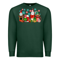 Sports Green christmas gnomes coffee cups Premium Sweatshirt - texasbilliewilder