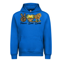 Cobalt peace love lions Urban Hoodie - LillyAllenDesigns