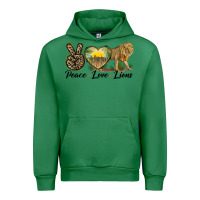 Emerald peace love lions Urban Hoodie - LillyAllenDesigns