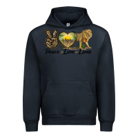 Navy peace love lions Urban Hoodie - LillyAllenDesigns