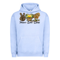 Pigment Grape Ice peace love lions Urban Hoodie - LillyAllenDesigns