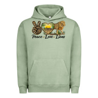 Pigment Oil Green peace love lions Urban Hoodie - LillyAllenDesigns