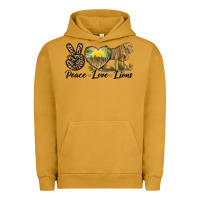 Pigment Peanut Butter peace love lions Urban Hoodie - LillyAllenDesigns