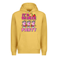 Antique Gold its shake party with milkshake Premium Hoodie - AdoDesignShop