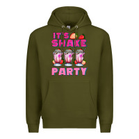 Army Green its shake party with milkshake Premium Hoodie - AdoDesignShop