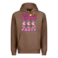 Chestnut its shake party with milkshake Premium Hoodie - AdoDesignShop
