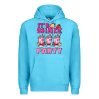 Ocean Blue its shake party with milkshake Premium Hoodie - AdoDesignShop