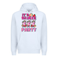 White its shake party with milkshake Premium Hoodie - AdoDesignShop