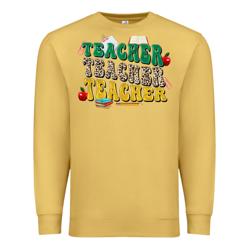 Teacher Teacher Teacher Premium Sweatshirt by Zillion Design Studio | Teevron