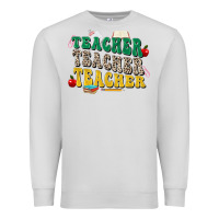 Dove Grey teacher teacher teacher Premium Sweatshirt - Zillion Design Studio