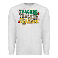 Oatmeal Heather teacher teacher teacher Premium Sweatshirt - Zillion Design Studio