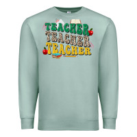 Seafoam teacher teacher teacher Premium Sweatshirt - Zillion Design Studio