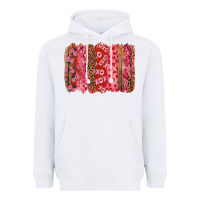 White valentine's day xoxo brushstroke Heavyweight Hoodie - RanaPortraitStore