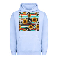 Pigment Grape Ice serape cowhide sunflowers seamless pattern 12inch Urban Hoodie - Jasminsmagicworld