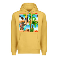 Antique Gold tropical animals seamless pattern Premium Hoodie - BundleAndBundleShop