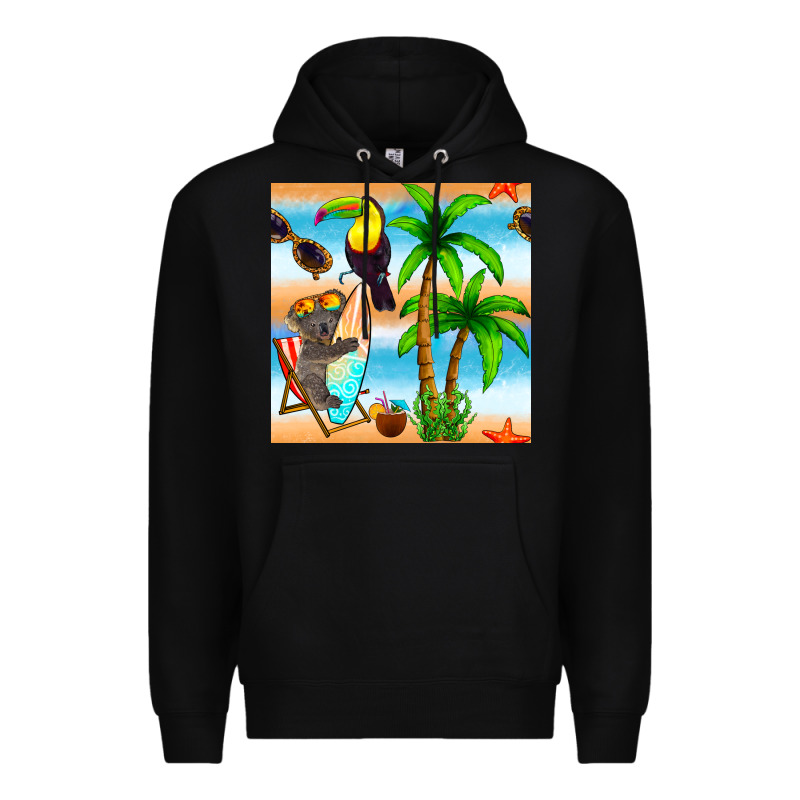 Tropical Animals Seamless Pattern Premium Hoodie by BundleAndBundleShop | Teevron