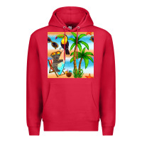 Cardinal tropical animals seamless pattern Premium Hoodie - BundleAndBundleShop