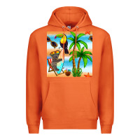 Carrot tropical animals seamless pattern Premium Hoodie - BundleAndBundleShop