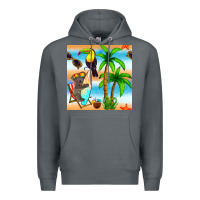 Rock tropical animals seamless pattern Premium Hoodie - BundleAndBundleShop