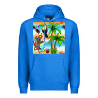 True Royal tropical animals seamless pattern Premium Hoodie - BundleAndBundleShop