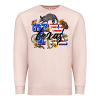 Pale Pink texas tx Premium Sweatshirt - Zillion Design Studio