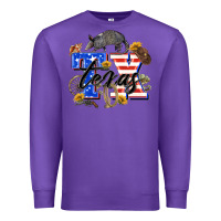Purple texas tx Premium Sweatshirt - Zillion Design Studio