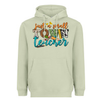 Matcha just a small town teacher Heavyweight Hoodie - texasbilliewilder