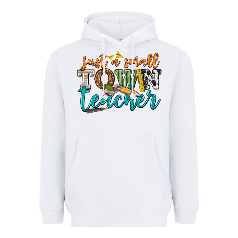 Just A Small Town Teacher Heavyweight Hoodie by texasbilliewilder | Teevron