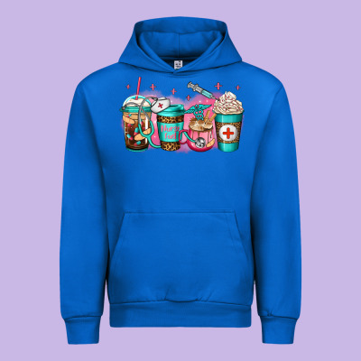 Nurse Fuel Coffee Urban Hoodie Designed By Jasminsmagicworld