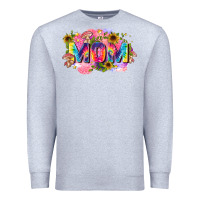 Heather Grey tie dye mom Premium Sweatshirt - Zillion Design Studio