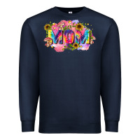 Navy tie dye mom Premium Sweatshirt - Zillion Design Studio