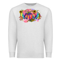 Oatmeal Heather tie dye mom Premium Sweatshirt - Zillion Design Studio
