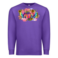 Purple tie dye mom Premium Sweatshirt - Zillion Design Studio
