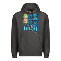 Charcoal Heather ice ice baby with popsicle Premium Hoodie - AdoDesignShop