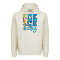 Oatmeal Heather ice ice baby with popsicle Premium Hoodie - AdoDesignShop