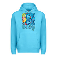 Ocean Blue ice ice baby with popsicle Premium Hoodie - AdoDesignShop