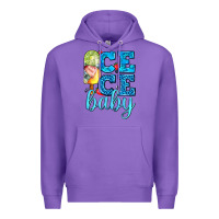 Purple ice ice baby with popsicle Premium Hoodie - AdoDesignShop