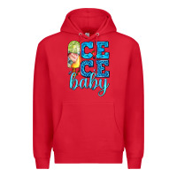 Red ice ice baby with popsicle Premium Hoodie - AdoDesignShop
