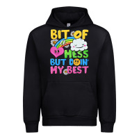 Black bit of a mess but doin my best Urban Hoodie - NancyCooperArtShop