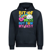 Navy bit of a mess but doin my best Urban Hoodie - NancyCooperArtShop