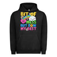 Pigment Black bit of a mess but doin my best Urban Hoodie - NancyCooperArtShop